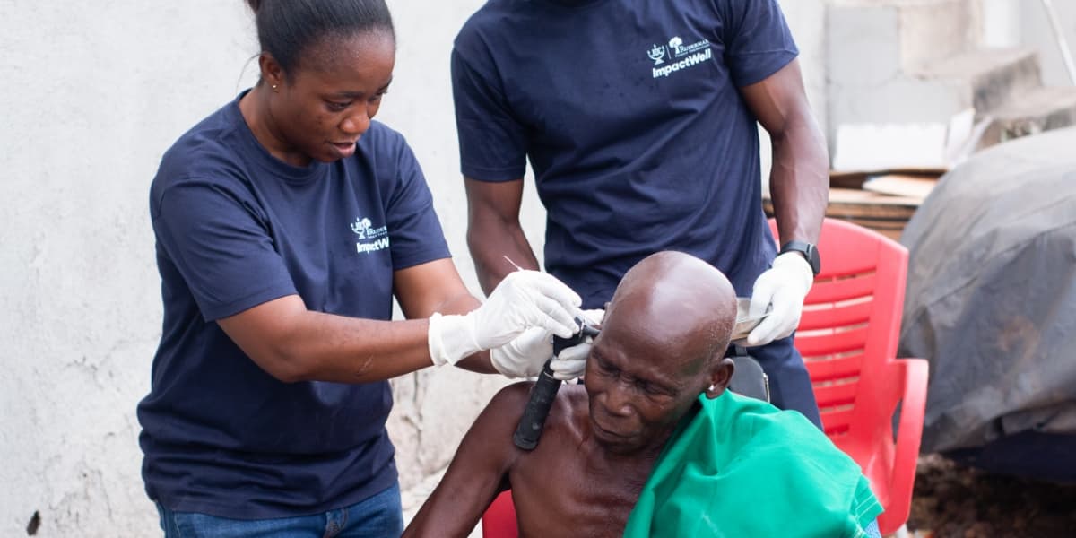 Photos: ImpactWell mobile clinic in Ntobroso, Ghana
