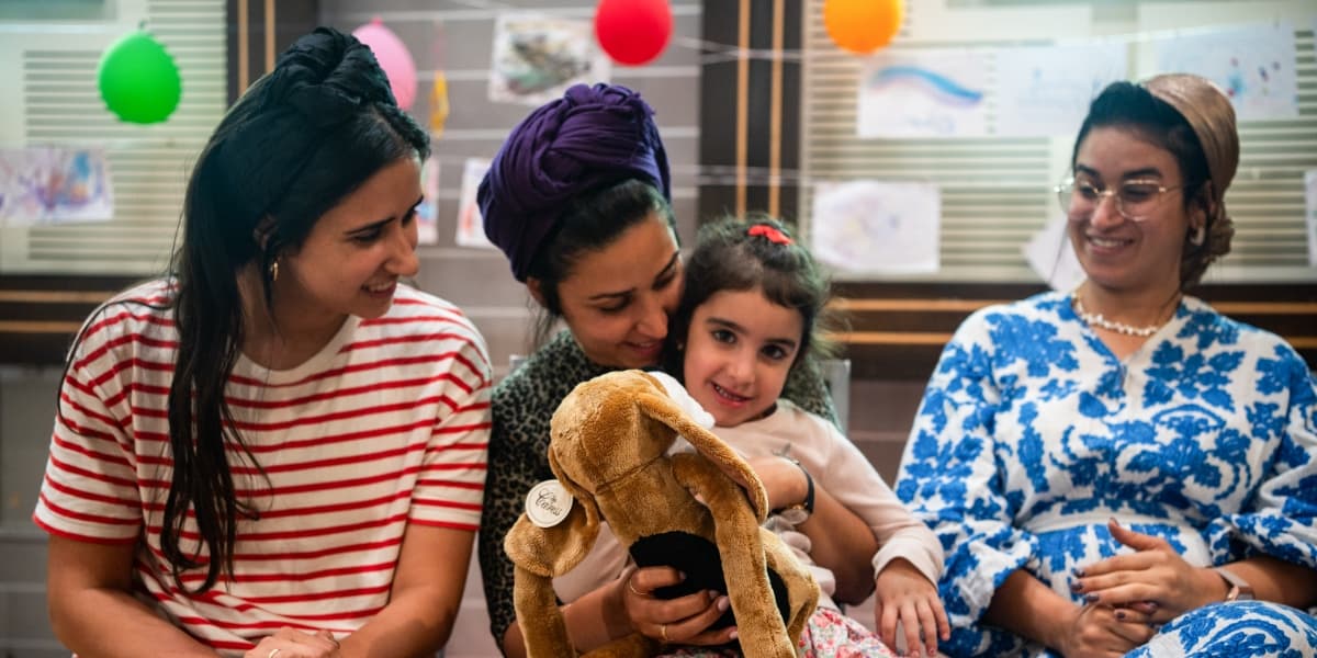 The Edry family, evacuees from Sderot.